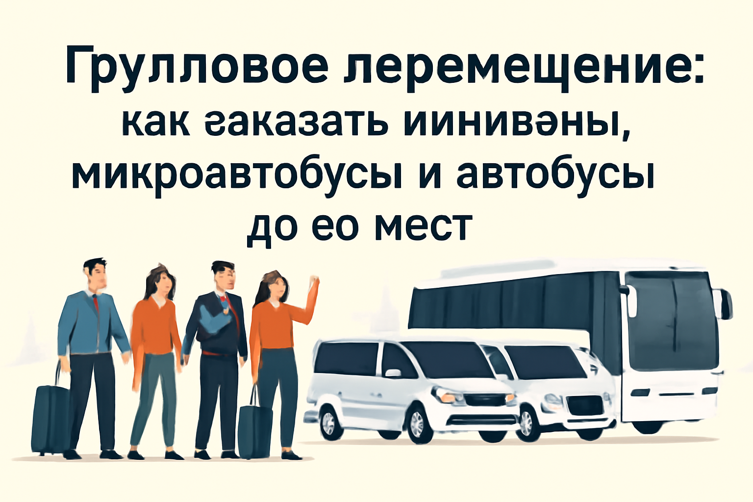 Групповое перемещение: как заказать минивэны, микроавтобусы и автобусы до 60 мест