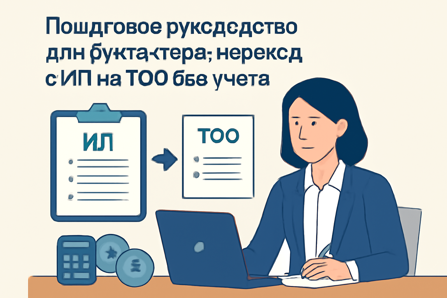 Пошаговое руководство для бухгалтера: переход с ИП на ТОО без учета ошибок
